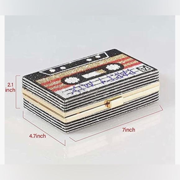 Cassette Rhinestone Bag - Picture 7 of 7